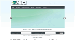 Desktop Screenshot of cnai.org.br