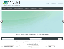 Tablet Screenshot of cnai.org.br